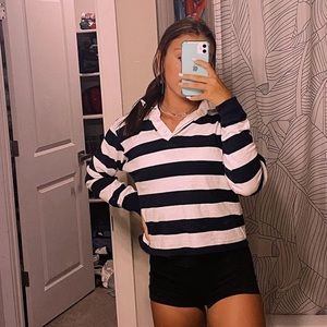 striped brandy button down